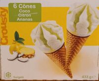 Cônes coco citron ananas