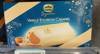 Bûche glacee Vanille Bourbon Caramel