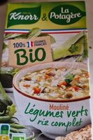 Mouliné Légumes verts riz complet