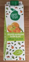 Pur jus d'orange, mandarine et raison blanc