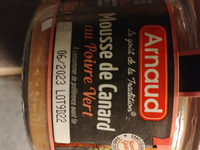 Mousse de canard au poivre vert Arnaud