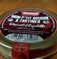 Boudin a tartiner au moment d espelette