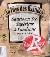 Saucisson sec supérieur à l'ancienne Label Rouge