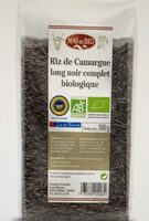 Riz de camargue long noir complet biologique