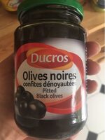 Olives noires confites dénoyautées