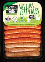 Mix Royal : 4 saucisses nature + 4 merguez + 4 saucisses aux herbes