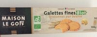 Galettes fines bio