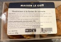 Madeleines à la farine de sarrasin