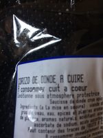 Chorizo de dinde à cuire