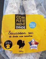 Saucisson sec de dinde aux noisettes