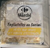 Tagliatelles au surimi Pâtes aux œufs et pointe d'estragon