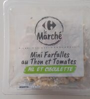 Mini farfalles au thon et tomates Ail et ciboulette
