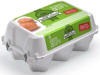 6 gros œufs Produit en Rhône-Alpes datés du jour de ponte