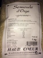 Semoule Orge Grosse 1 Kg,