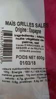 Maïs grillés salés
