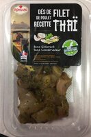 Dés de poulet recette thaï
