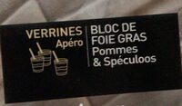 Verrines Apéro Bloc de foie gras Pommes & Spéculoos