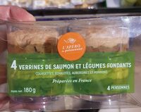 4 Verrines de Saumon et Légumes Fondants