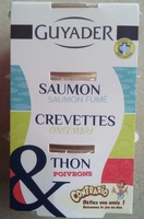 Saumon & Saumon fumé, Crevettes & Gingembre, Thon & Poivrons