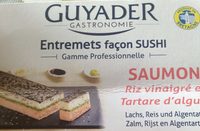 Entremets Façon Sushi : Saumon, Riz Vinaigré et Tartare d'Algues