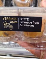 Verrines apéro lotte fromage frais