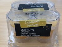 Verrines chevre création festive