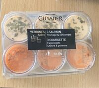 Verrines apero 3 saumon 3 courgette