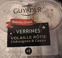 Verrines volaille rôtie châtaignes & cèpes