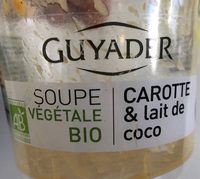 Soupe vegetale Bio Carotte&Lait de coco
