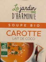 Soupe carotte lait de coco