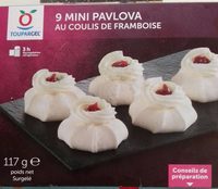 9 Mini Pavlova au Coulis de Framboise