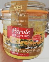 Fois gras de canard entier mi cuit