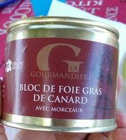 Bloc de foie gras de canard avec morceaux