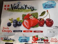 Yaourts sur lit de fruits