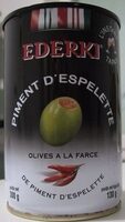 Olives à la farce de piment d'Espelette