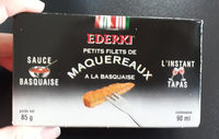 Petits filets de Maquereaux sauce Basquaise EDERKI