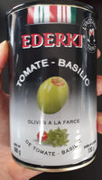 Ederki olives à la farce de tomate basilic boîte