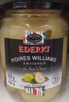Poires Williams entières au sirop EDERKI