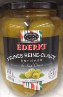 Prunes Reine-Claude Entières du Sud-Ouest au Sirop
