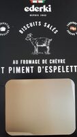 Biscuits salés au fromage de chèvre et piment d'Espelette