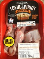Gigolettes et Râbles de Lapin Découpés