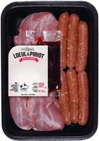 Plateau été gigolettes et saucisses au piment d Espelette.