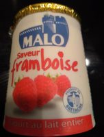 Yaourt au lait entier saveur framboises