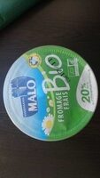Fromage Frais Nature BIO Malo 20%* *Matières grasses sur extrait sec soit 3% de matières grasses sur produit fini