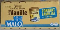 Yaourt au Lait Entier saveur Vanille