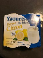 Yaourt sucré au lait entier saveur citron