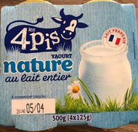 Yaourt Nature  au lait entier