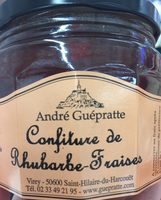 Confiture de rhubarbe-fraises