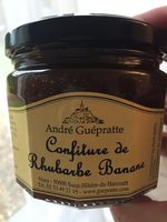 Confiture de rhubarbe - banane