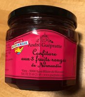 Confiture aux 3 fruits rouges de Normandie